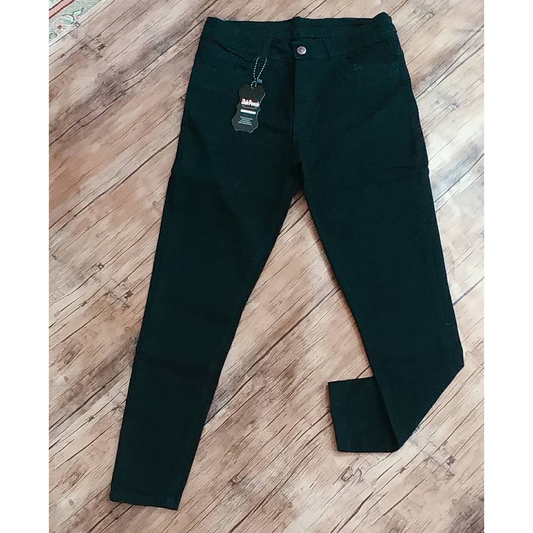 شلوار لی جین رنگ مشکی سایز 40