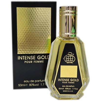 عطر ادوپرفیوم زنانه فراگرنس ورد مدل اینتنس گلد حجم ۵۰ میل