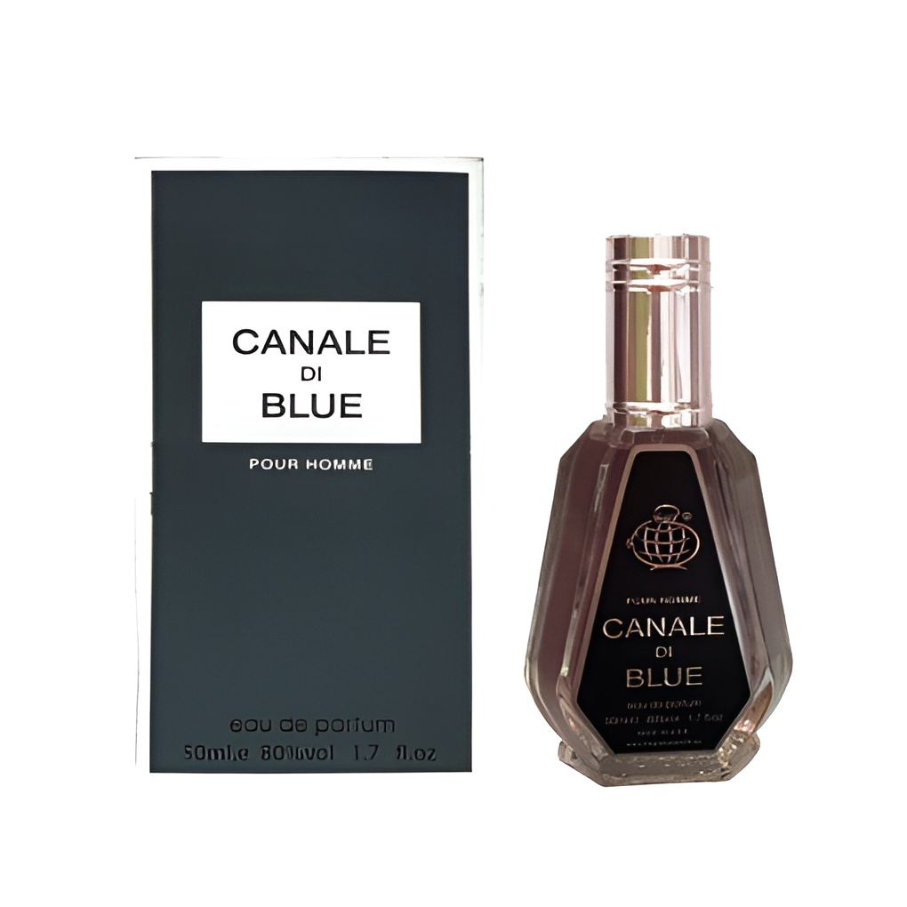 عطر ادکلن بلو شنل / چنل مردانه فراگرنس ورد کانال دی بلو (Fragrance World Canale Di Blue) 50 میل نمای ۲