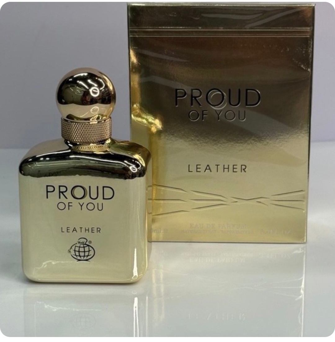 ادکلن فرگرانس ورد پراود آو یو لدر (Fragrance World Proud of You Leather) حجم 100 میل | عطری مردانه با رایحه چرمی و مدرن