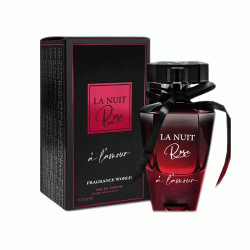 عطر ادوپرفیوم زنانه فراگرنس ورد مدل لا نویت رز ای لانور حجم ۱۰۰ میل