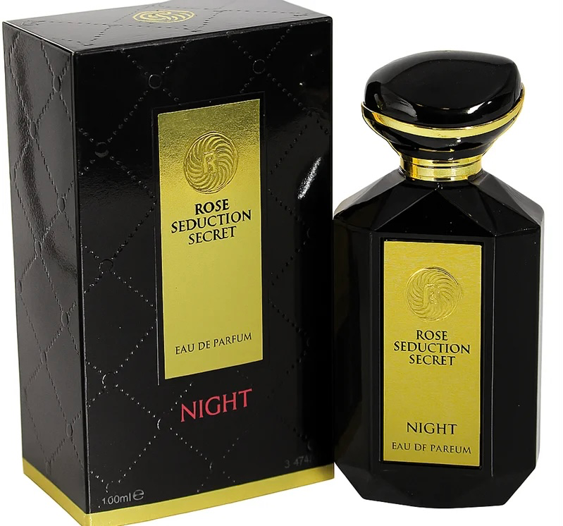 عطر ادکلن زنانه ویکتوریا سکرت نایت فراگرنس ورد رز سداکشن سکرت نایت (Fragrance World Victoria Secret Night)100 میل