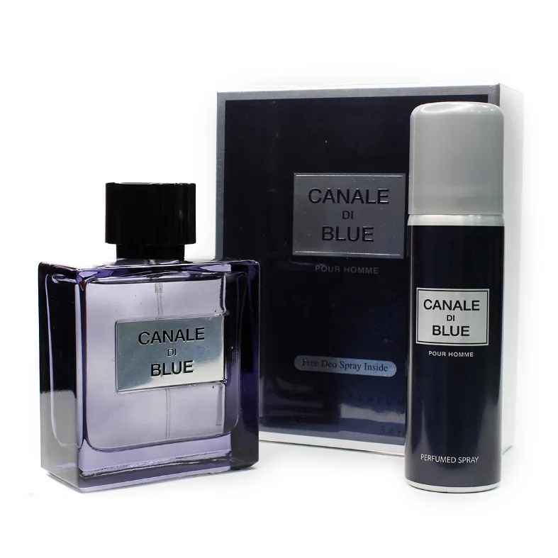عطر ادکلن مردانه بلو شانل فراگرنس ورد Fragrance World Canale Di Blue حجم 100 میل