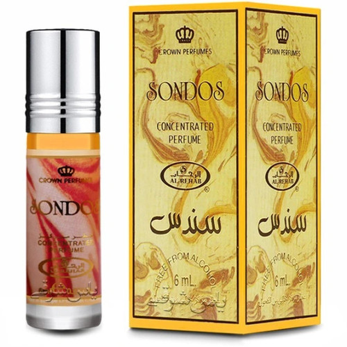 عطر ادوپرفیوم سندس الرحاب رایحه شیرین و گرم حجم ۶ میلی لیتر