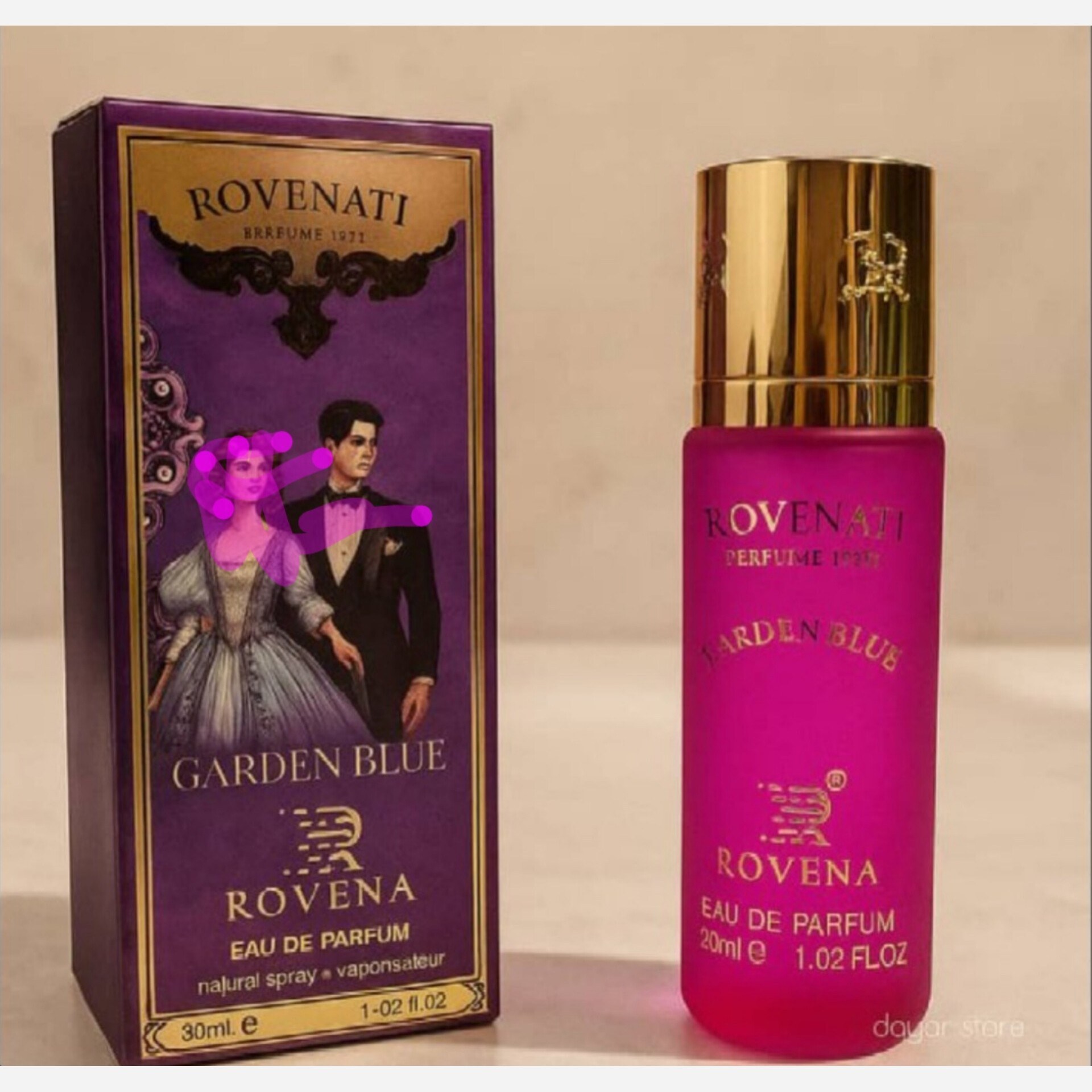 عطر ادوپرفیوم زنانه روونا مدل کازاموراتی گرن بالو حجم ۳۰ میل