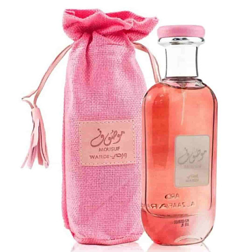 عطر ادوپرفیوم زنانه ارض الزعفران مدل موصوف صورتی وردی حجم ۱۰۰ میلیلیتر
