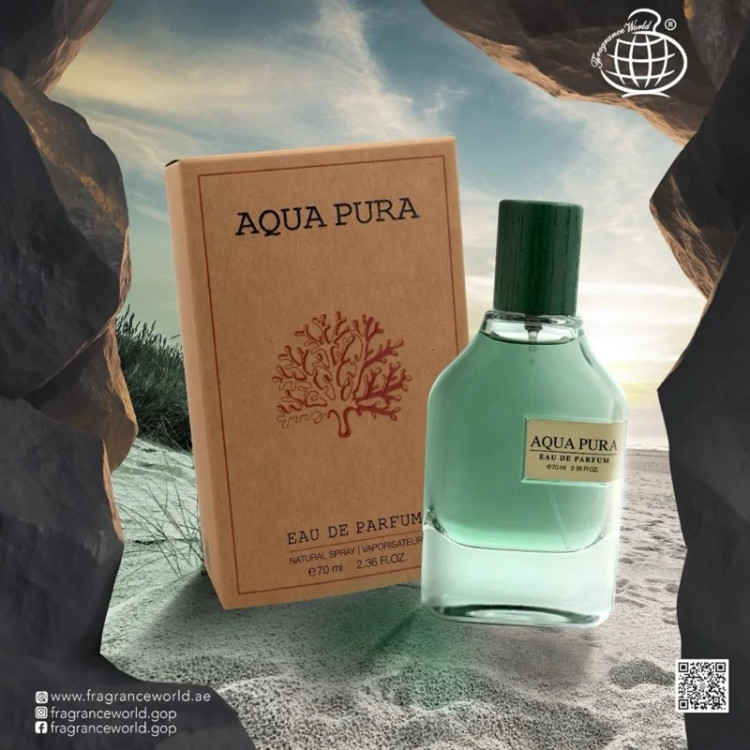 ادو پرفیوم مردانه فرگرانس مدل Aqua Pura حجم 70 میلی لیتر