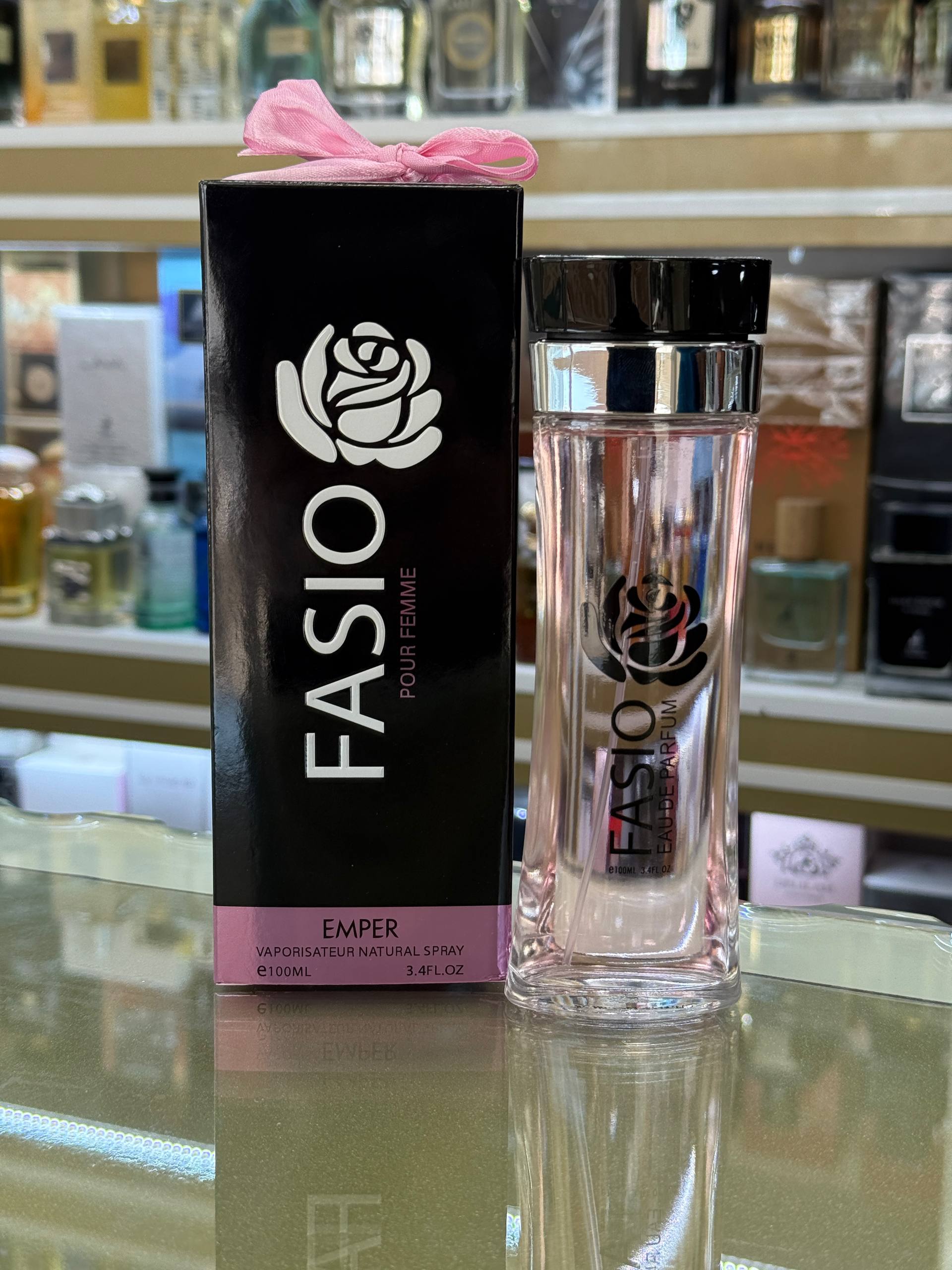 عطر ادوپرفیوم زنانه امپر فاسیو حجم ۱۰۰ میل شیرین