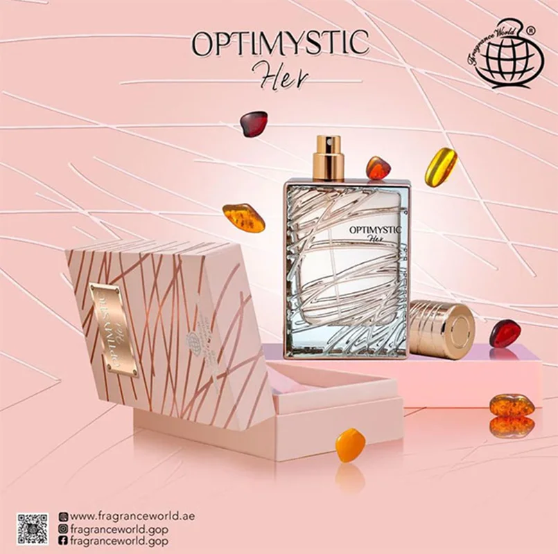 عطر ادوپرفیوم زنانه فراگرنس ورد مدل Optimistic با رایحه شیرین حجم ۱۰۰ میل